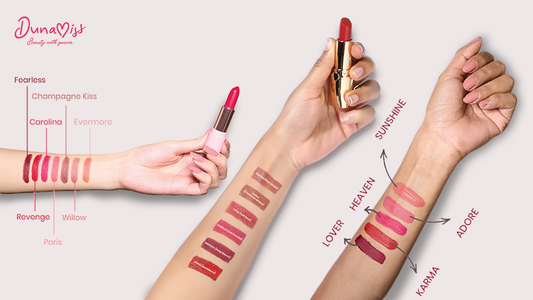 Difference between liquid, creamy and satin lipsticks