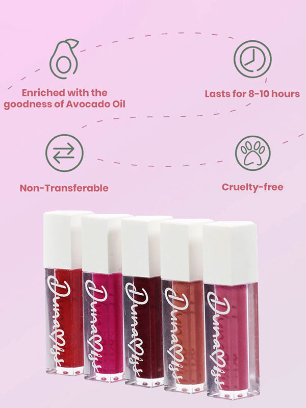 Mini Liquid Lipstick Set | Paraben & Sulphate Free.