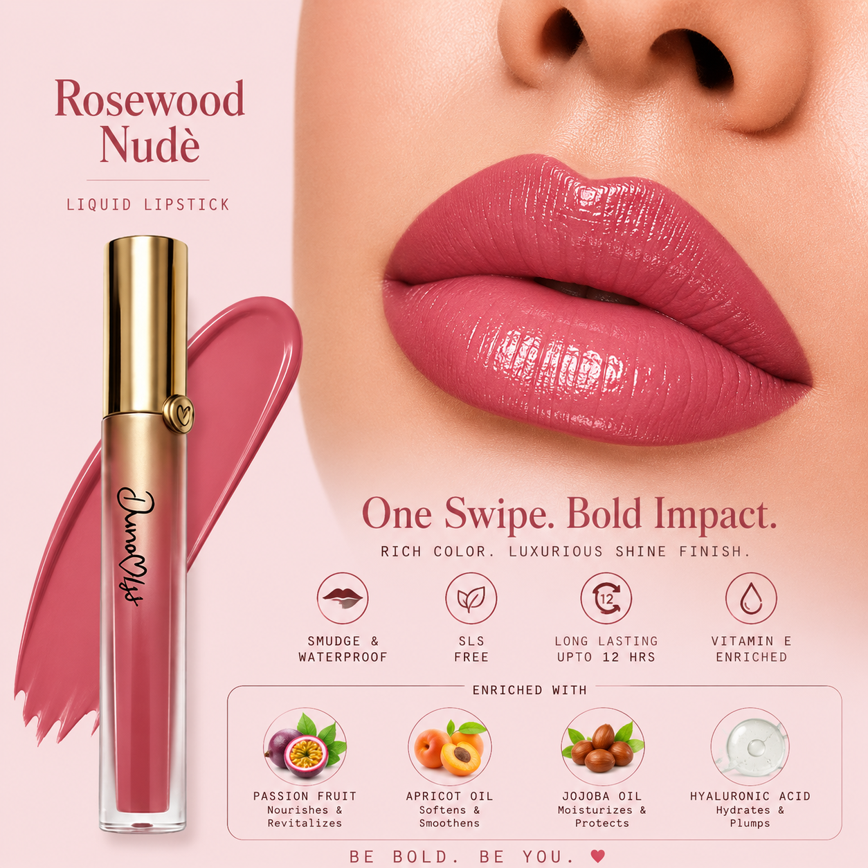 Rosewood nude liquid lipsticks