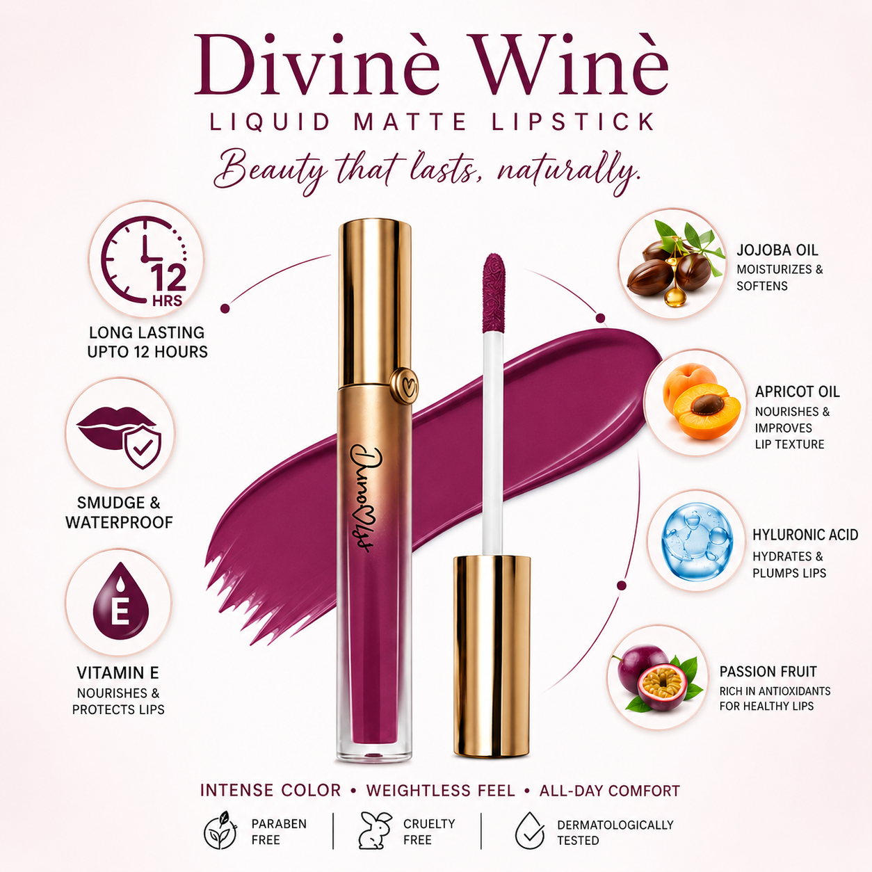 Divine wine matte lipstick