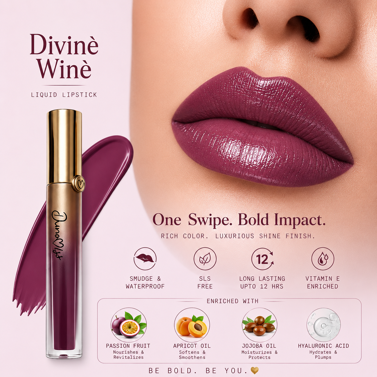 Divine wine matte lipstick
