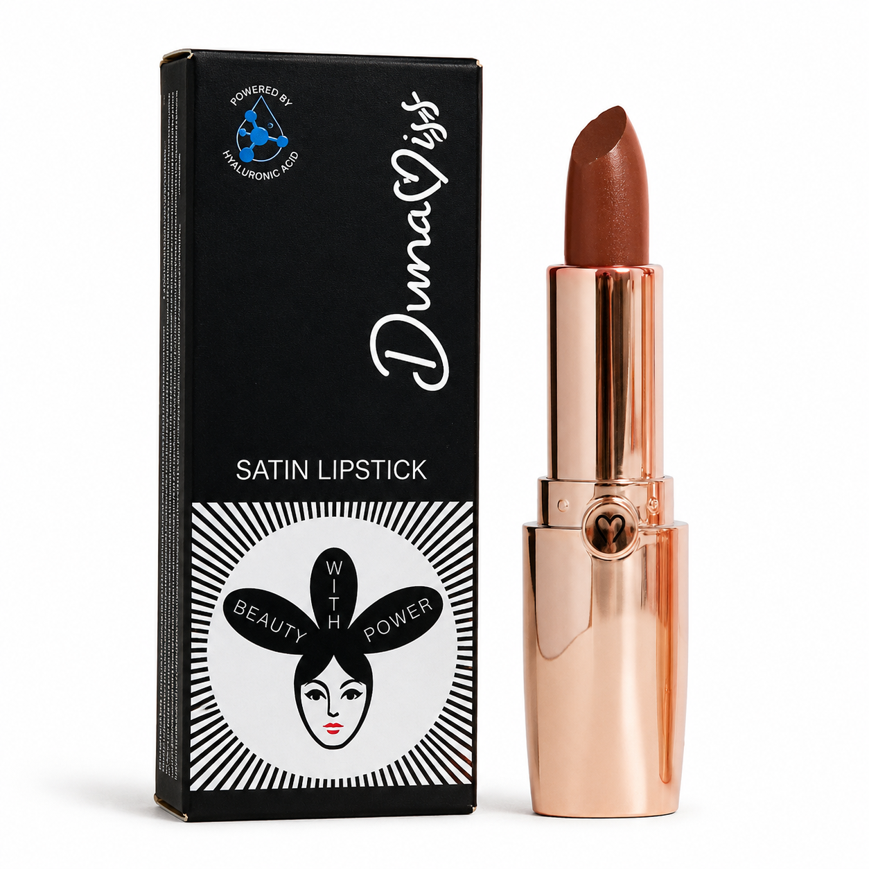 Carla Cinnamon Brown Satin Lipstick - Rich Color and Smooth Finish