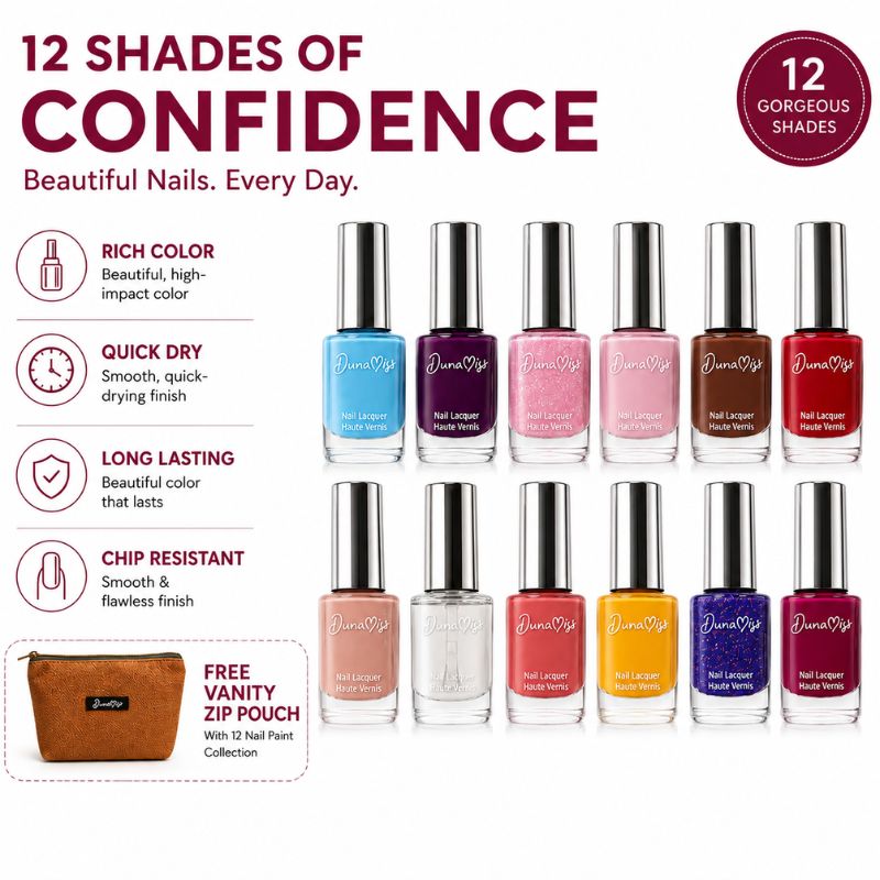 NAIL PAINT PACK OF 12