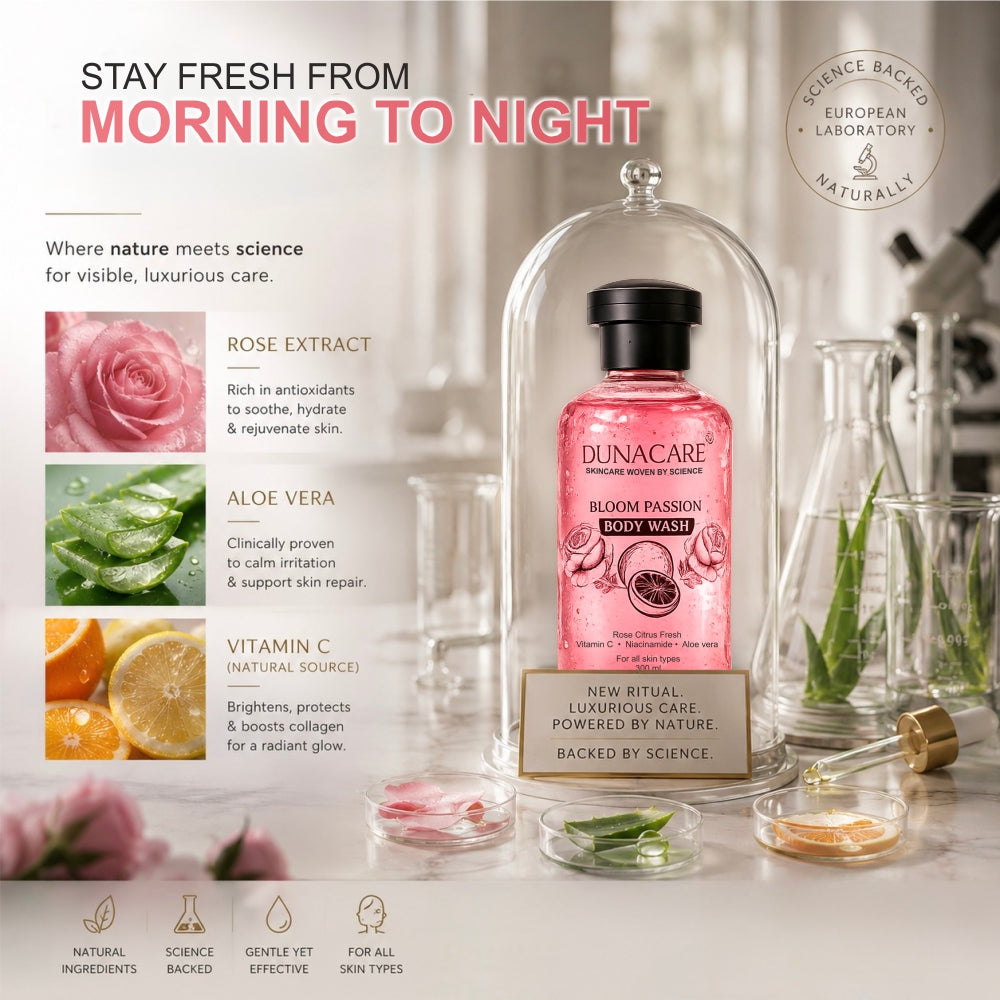 BLOOM PASSION |  Rose Citrus Fresh Body Wash | Hydrating & Refreshing