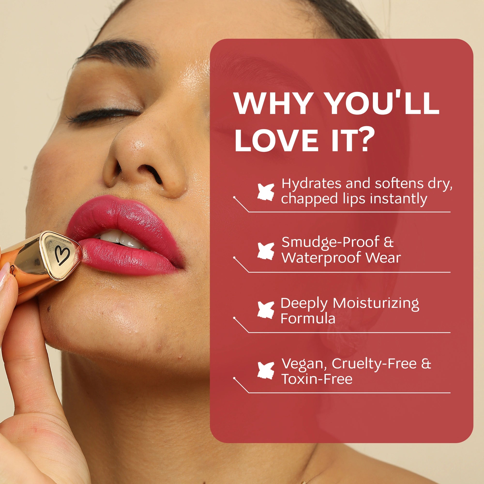 Camilla Soft Fuchsia Satin Lipstick