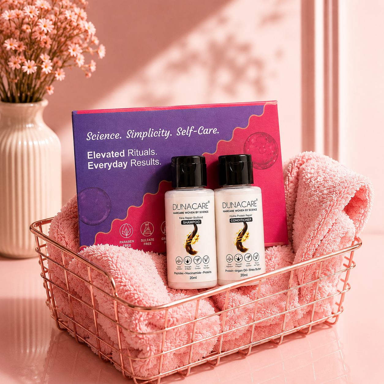 Dunacare Haircare Trial Pack – Protein Shampoo & Conditioner for Smooth, Healthy Hair