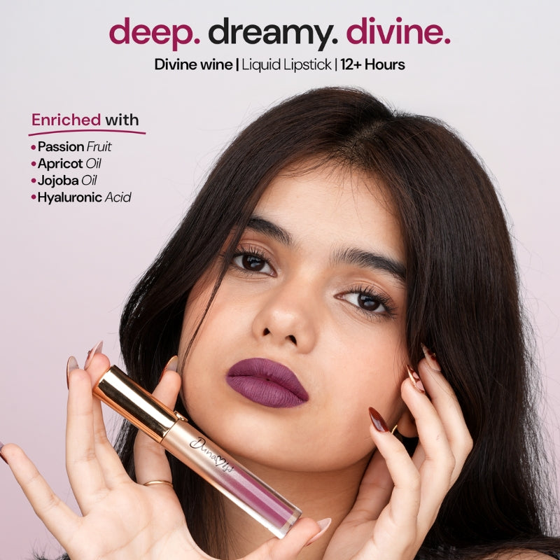 Dunamiss Liquid Lipstick |  Divine Wine