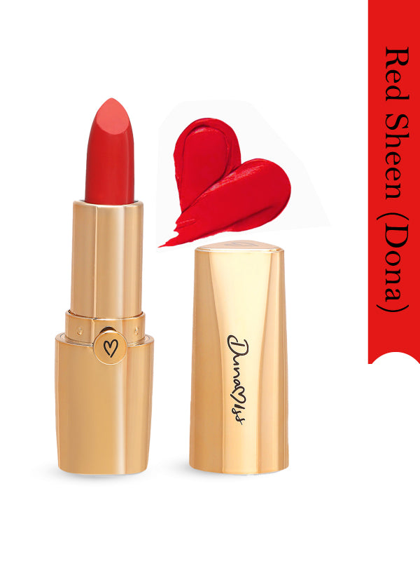 Dona | Red Sheen | Satin Matte Lipstick