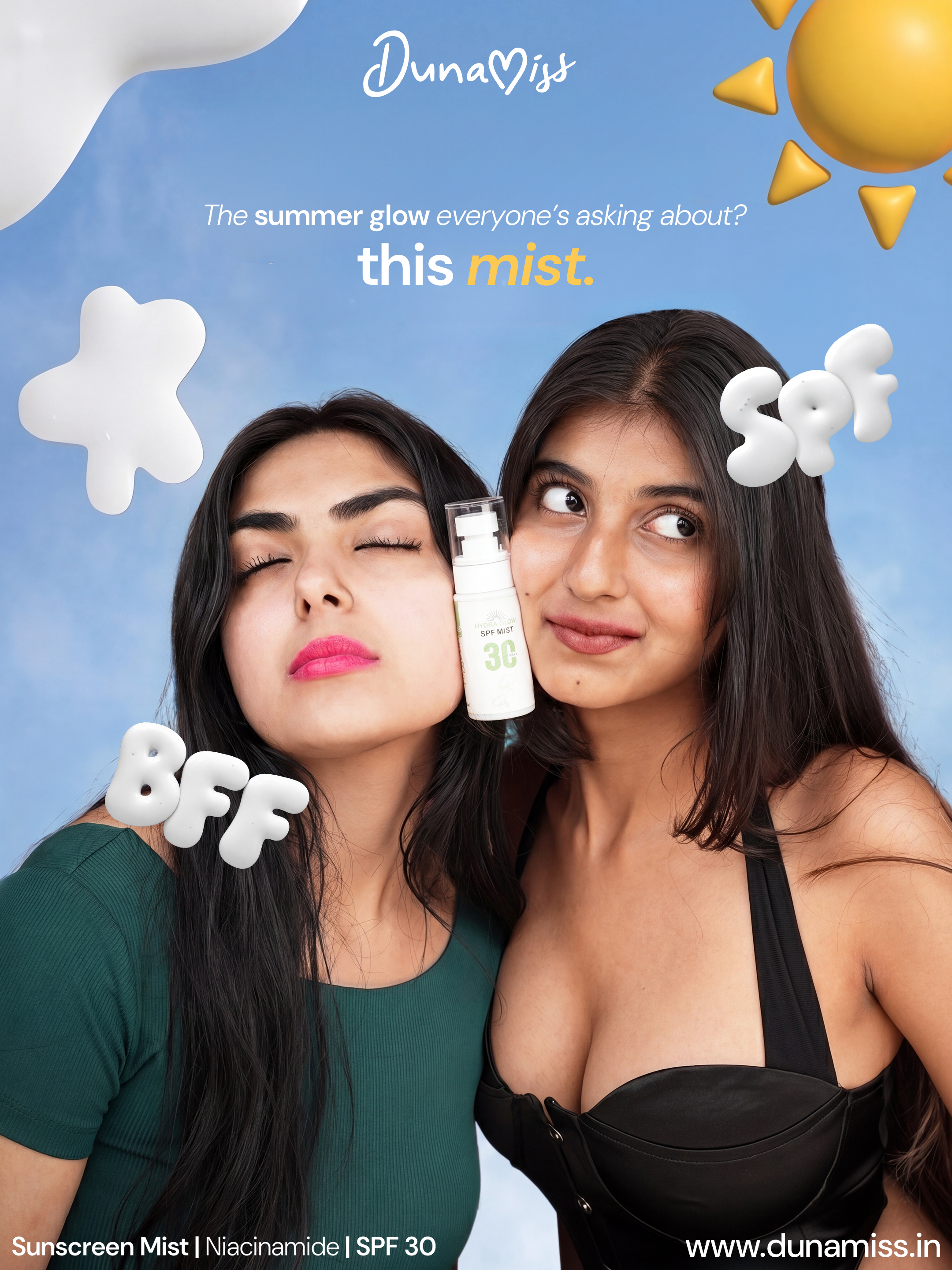 Glow Set Mist and Sheet Mask - Achieve Radiant Skin with SPF Protection