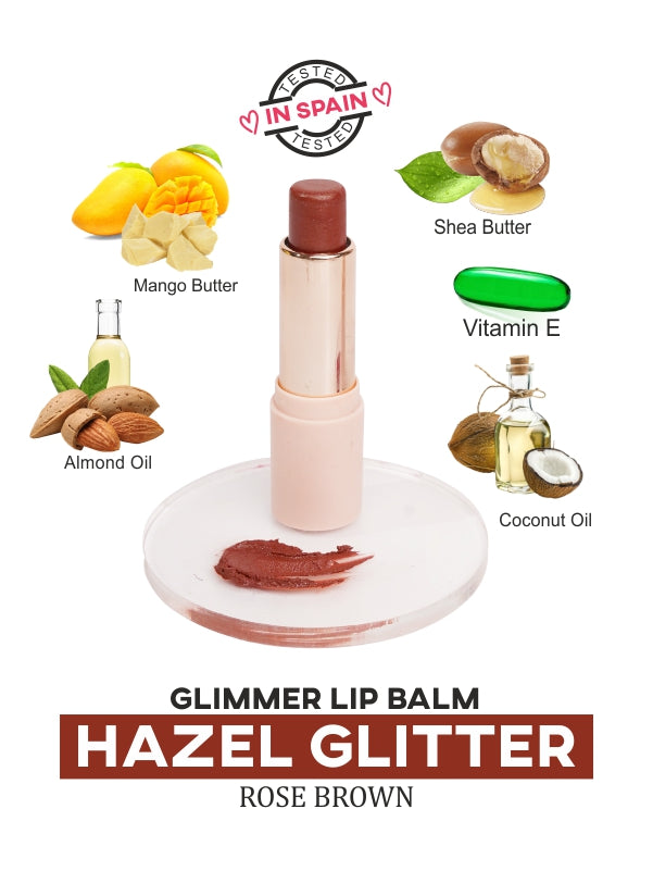 Hazel Glitter Glimmer Lip Balm