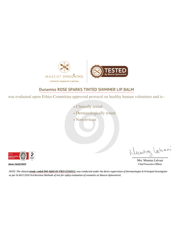 Lip Balm Certification