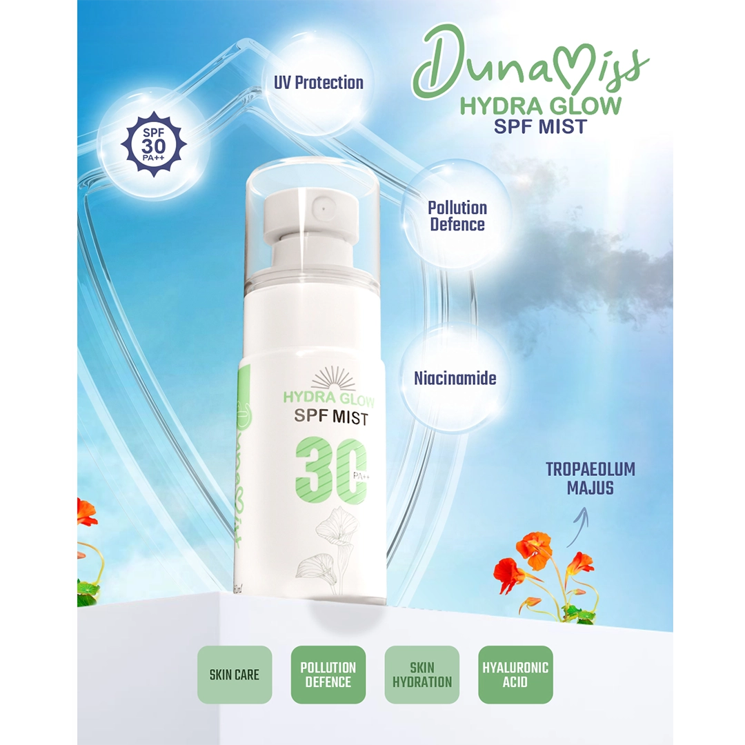 Dunamiss Hydra Glow Sunscreen Skincare Mist SPF 30 PA++