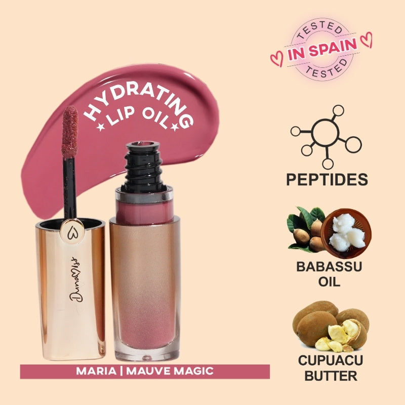 Dunamiss Lip Glow Oil – Maria | Mauve Magic