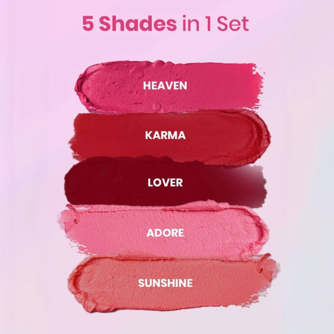 Mini Liquid Lipstick Set Paraben & Sulphate Free