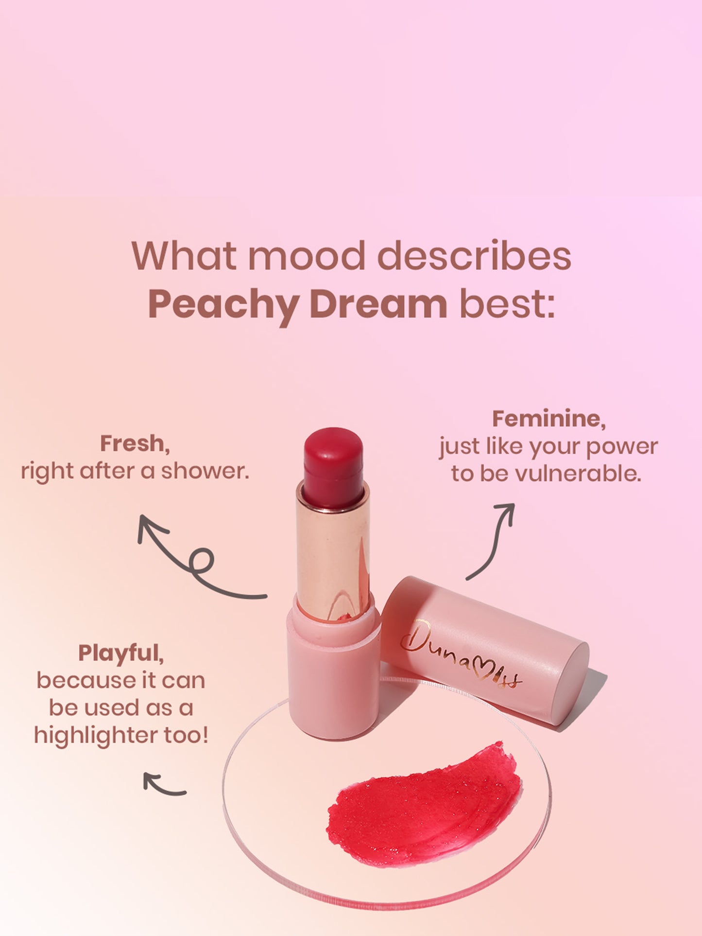 Vegan Tinted Lip Balm | Peachy Dream