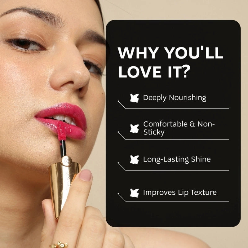 Dunamiss Lip Glow Oil – Rosita | Plumping Shine