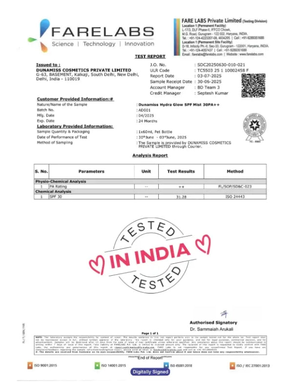 Production Certification
