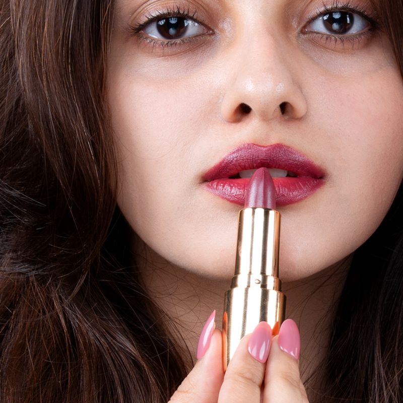 Matilda Deep Mauve Satin Lipstick - Luxurious Long-Lasting Color