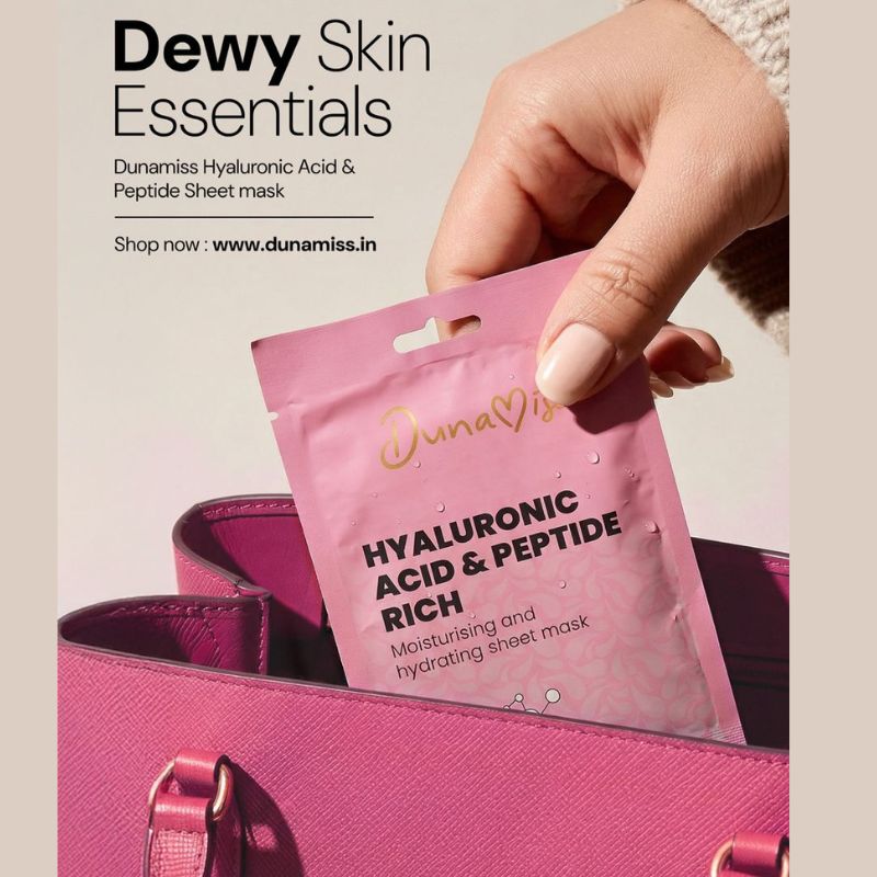 Dunamiss Hydra Boost Sheet Mask with Hyaluronic Acid for Instant Radiant Skin