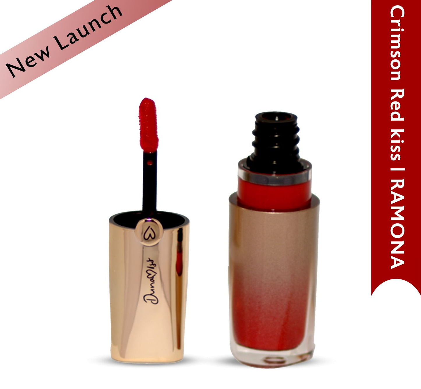 Ramona | Lip Oil Gloss Crimson Red kiss