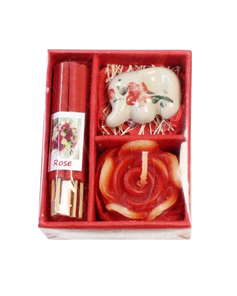 Mini Incense Sticks & Candle Set