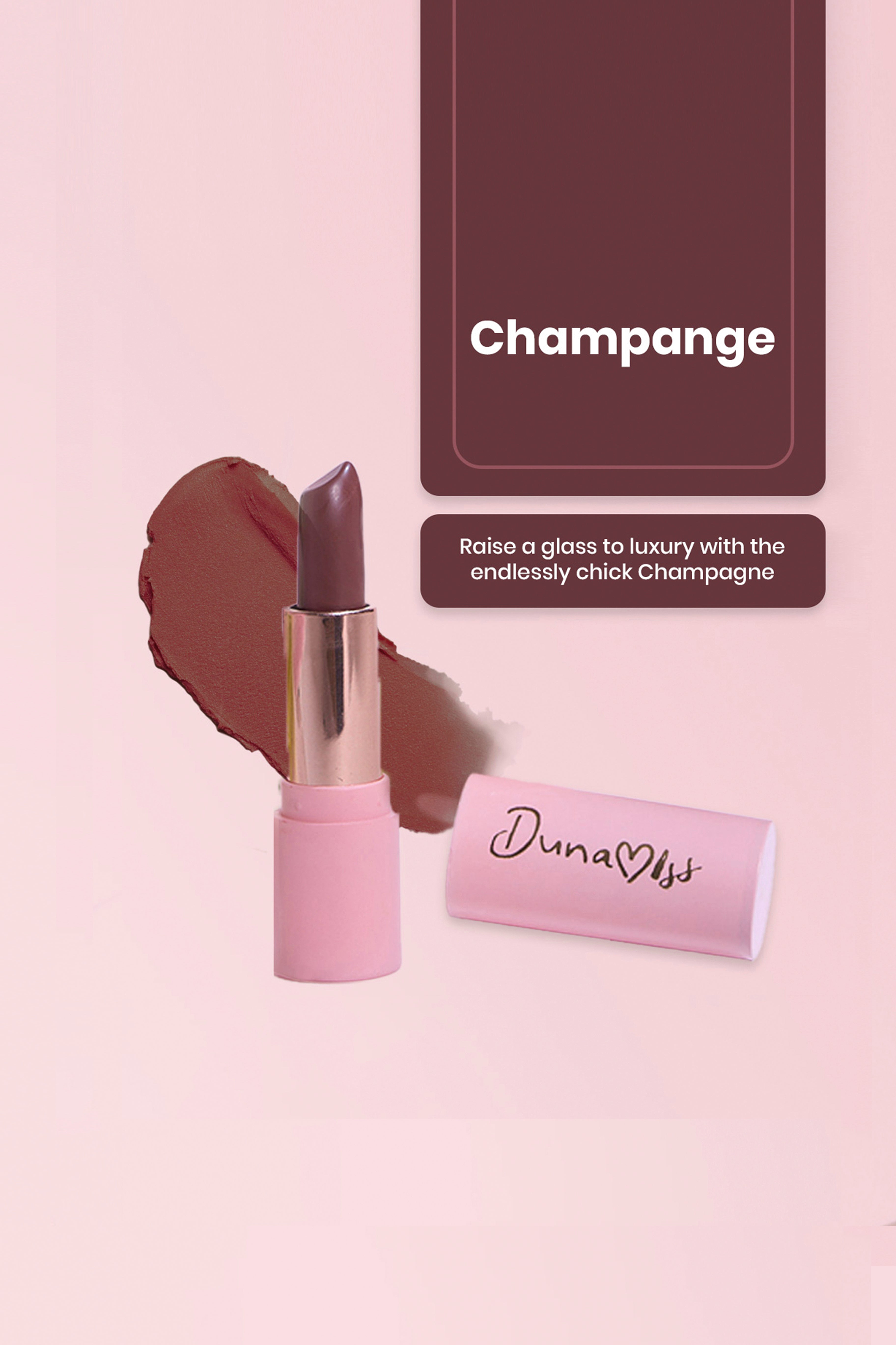 Champagne Kiss | Nude Pink Matte Lipstick