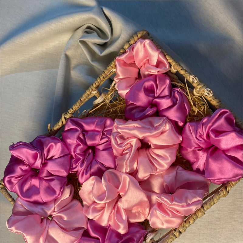 Premium Satin Scrunchies Gentle on Your Hair