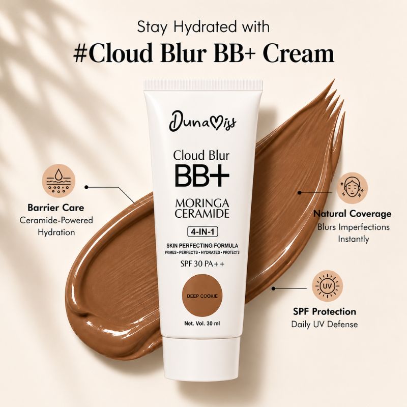 Dunamiss Cloud Blur BB+ Moringa Ceramide 4-in-1 SPF 30 PA++ – Deep Cookie