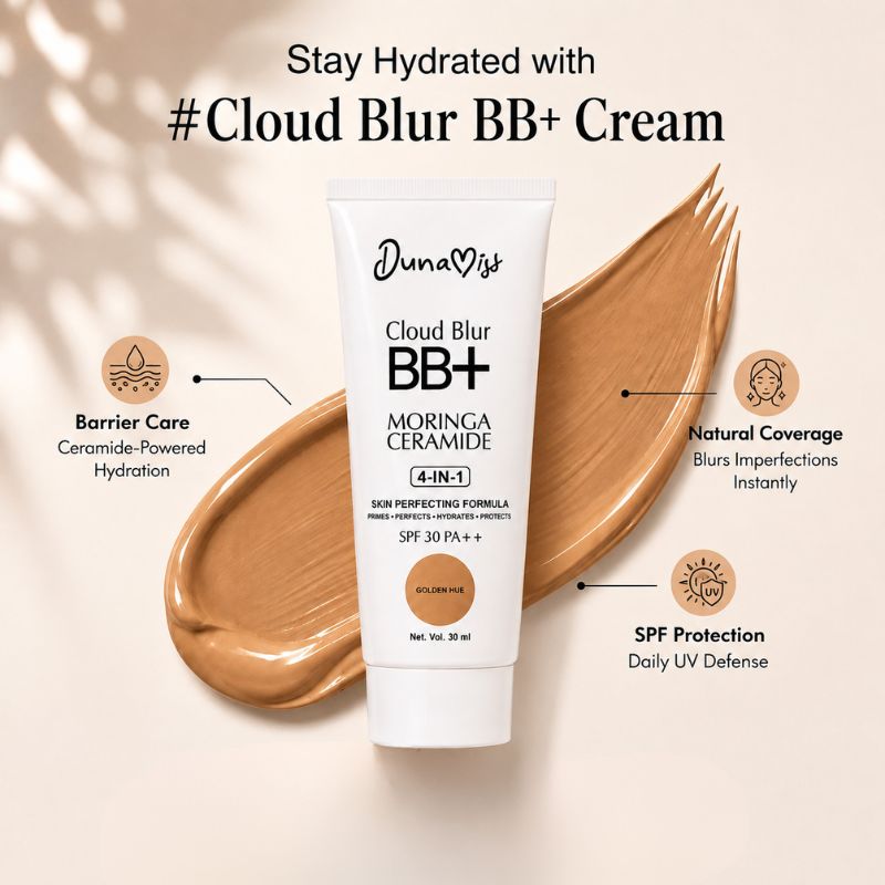 Dunamiss Cloud Blur BB+ Moringa Ceramide 4-in-1 SPF 30 PA++ – Golden Hue