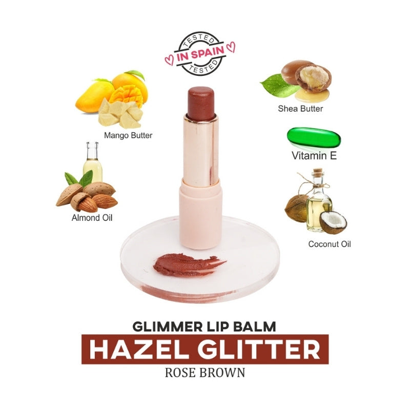 Dunamiss Glimmer Lip Balm | Hazel Glitter