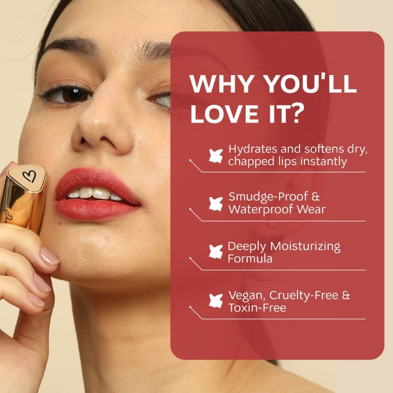 Lucia Soft Rose Satin Lipstick