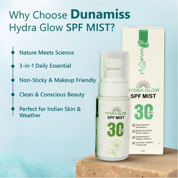 Dunamiss Hydra Glow Sunscreen Skincare Mist SPF 30 PA++