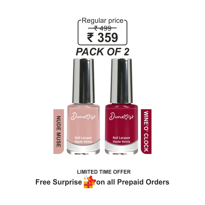 Nail Paints Pack of 2 | COMBO
