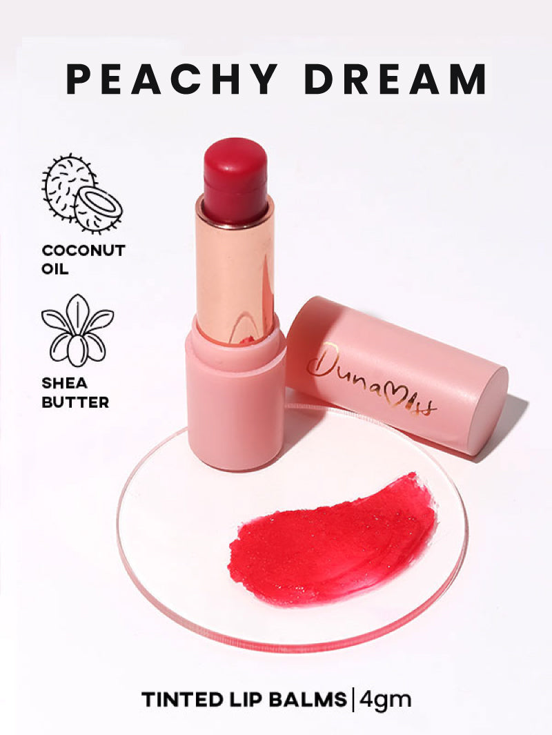 Peachy Dream | Vegan Tinted Lip Balm.